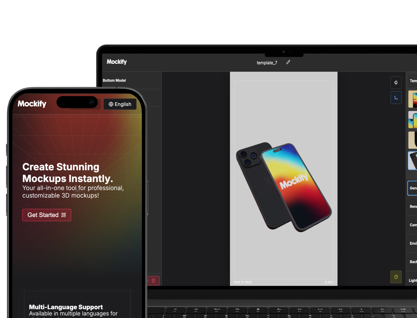 M0ckify - Project showcase and mockup