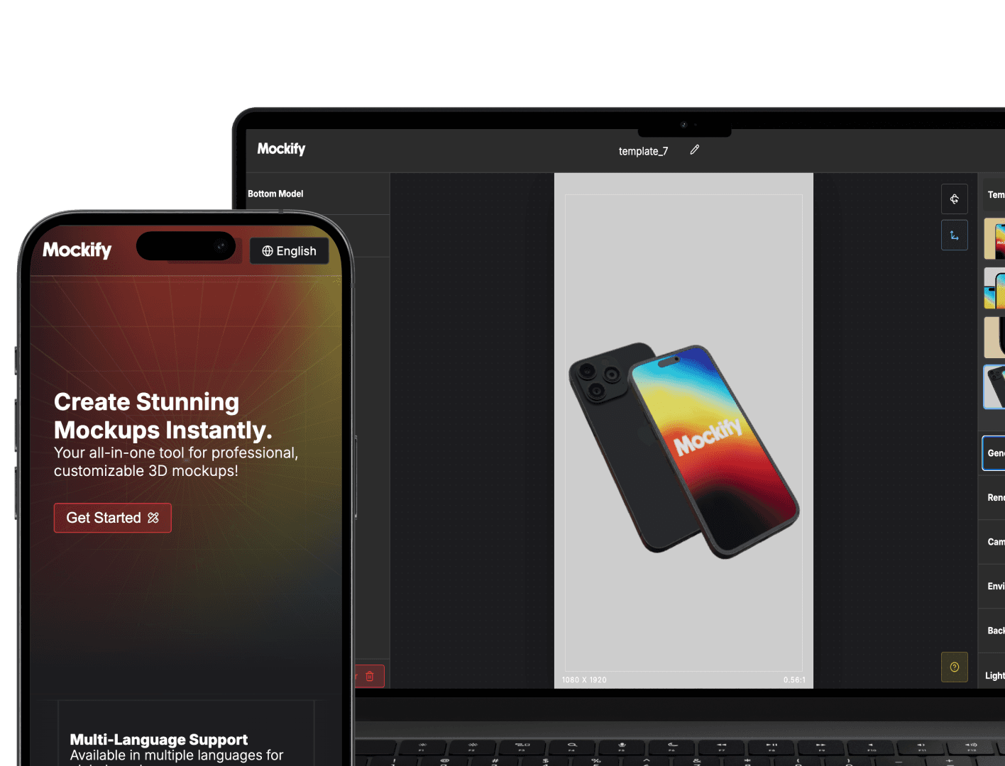 M0ckify - Project showcase and mockup